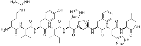 (DES-ASP1)-ANGIOTENSIN I Structural