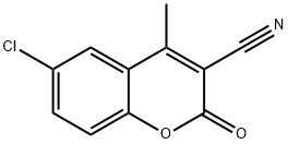 6-Chloro-3-cyano-4-methylcoumarin Structural