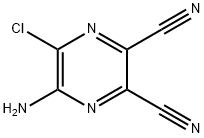 5-AMINO-6-CHLORO-2,3-DICYANOPYRAZINE Structural