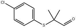 2-[(4-CHLOROPHENYL)SULFANYL]-2-METHYLPROPANAL Structural