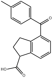 4-(4-methylbenzoyl)-1-indancarboxylic acid Structural