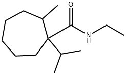 N-ethyl-1-isopropyl-2-methylcycloheptanecarboxamide Structural