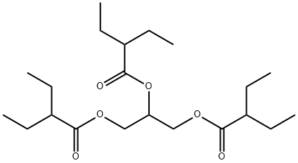 Tris(2-ethylbutyric acid)1,2,3-propanetriyl ester Structural