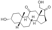 5-B-PREGNANE-3-A-21-DIOL-11-20-DIONE Structural