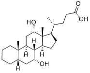 5-BETA-CHOLANIC ACID-7-ALPHA, 12-ALPHA-DIOL Structural