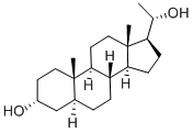 5-ALPHA-PREGNAN-3-ALPHA, 20-ALPHA-DIOL Structural