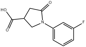 1-(3-FLUOROPHENYL)-5-OXOPYRROLIDINE-3-CARBOXYLIC ACID Structural