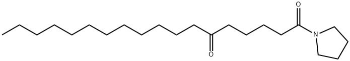 Pyrrolidine, 1-(1,6-dioxooctadecyl)- Structural