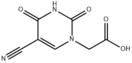 2-[5-Cyano-2,4-dioxo-3,4-dihydro-(2H)pyrimidin-1-yl]acetic acid Structural