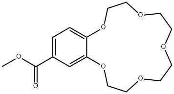 2,3-(4-METHOXYCARBONYLBENZO)-1,4,7,10,13-PENTAOXACYCLOPENTADEC-2-ENE Structural