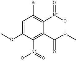 3-BROMO-5-METHOXY-2,6-DINITRO-BENZOIC ACID METHYL ESTER Structural