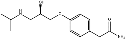 (+)-4-[2-HYDROXY-3-[(1-METHYLETHYL)-AMINO]PROPOXY]BENZENEACETAMIDE Structural