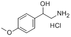 2-HYDROXY-2-(4-METHOXYPHENYL)ETHYLAMINE HYDROCHLORIDE Structural