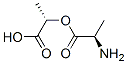 D-Alanine, 1-carboxyethyl ester, (S)- (9CI) Structural