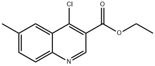 ETHYL 4-CHLORO-6-METHYLQUINOLINE-3-CARBOXYLATE Structural