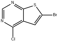 6-BROMO-4-CHLOROTHIENO[2,3-D]PYRIMIDINE Structural