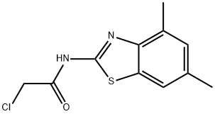 2-CHLORO-N-(4,6-DIMETHYL-BENZOTHIAZOL-2-YL)-ACETAMIDE Structural