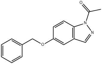 1-ACETYL-6-BENZYLOXY (1H)INDAZOLE Structural