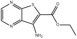 ETHYL 7-AMINOTHIENO[2,3-B]PYRAZINE-6-CARBOXYLATE Structural