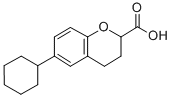 6-cyclohexylchroman-2-carboxylic acid Structural