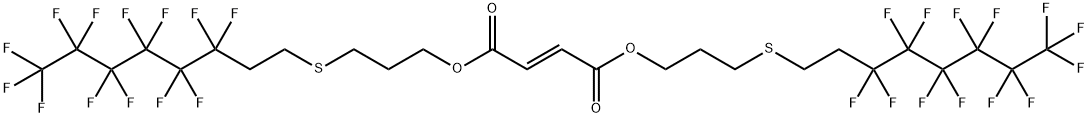 BIS[3-(1H,1H,2H,2H-PERFLUOROOCTYLTHIO)PROPYL]FUMARATE Structural