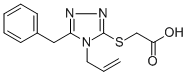 (4-ALLYL-5-BENZYL-4H-[1,2,4]TRIAZOL-3-YLSULFANYL)-ACETIC ACID Structural