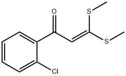 1-(2-CHLORO-PHENYL)-3,3-BIS-METHYLSULFANYL-PROPENONE Structural