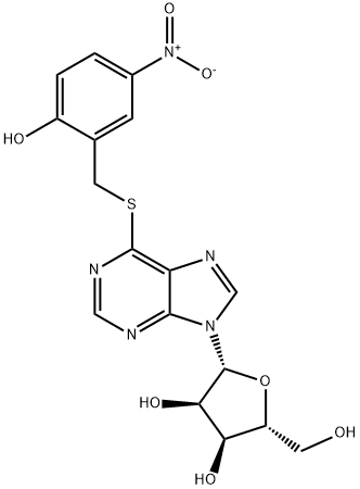 S-(2-HYDROXY-5-NITROBENZYL)-6-THIOINOSINE Structural