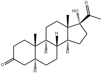 17-ALPHA-HYDROXY-5-ALPHA-PREGNANE-3,20-DIONE Structural