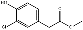 methyl 3-chloro-4-hydroxyphenylacetate Structural