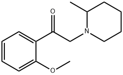 Ethanone, 1-(2-methoxyphenyl)-2-(2-methyl-1-piperidinyl)- (9CI) Structural