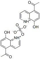 bis(5-acetyl-8-hydroxyquinolinium) sulphate Structural