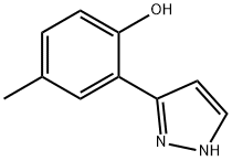 3-(2-HYDROXY-5-METHYLPHENYL)PYRAZOLE Structural