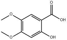 2-HYDROXY-4,5-DIMETHOXY BENZOIC ACID Structural Picture