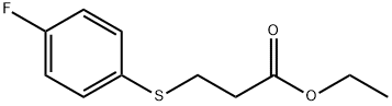 ETHYL 3-[(4-FLUOROPHENYL)THIO]PROPANOATE Structural