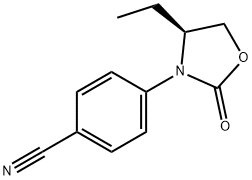 (S)-4-(4-ETHYL-2-OXOOXAZOLIDIN-3-YL)BENZONITRILE Structural