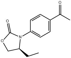 (S)-3-(4-ACETYLPHENYL)-4-ETHYLOXAZOLIDIN-2-ONE Structural