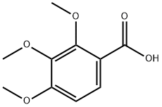 2,3,4-Trimethoxybenzoic acid Structural