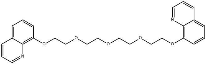 1,13-BIS(8-QUINOLYL)-1,4,7,10,13-PENTAOXATRIDECANE Structural