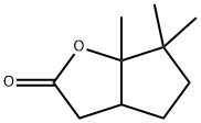 hexahydro-6,6,6a-trimethyl-2H-cyclopenta[b]furan-2-one  Structural