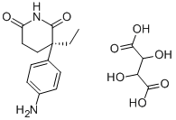 R-(+)-AMINOGLUTETHIMIDE TARTRATE SALT Structural