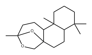 dodecahydro-3,8,8,11a-tetramethyl-5H-3,5a-epoxynaphth[2,1-c]oxepin Structural
