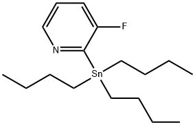 3-FLUORO-2-(TRIBUTYLSTANNYL)PYRIDINE Structural