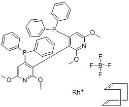 (R)-(+)-2,2',6,6'-TETRAMETHOXY-4,4'-BIS(DIPHENYLPHOSPHINO)-3,3'-BIPYRIDINE(1,5-CYCLOOCTADIENE)RHODIUM(I) TETRAFLUOROBORATE