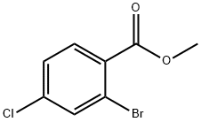 Methyl 2-broMo-4-chlorobenzoate Structural