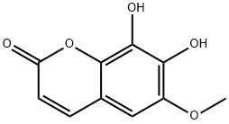 7,8-DIHYDROXY-6-METHOXYCOUMARIN Structural