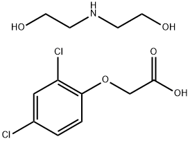 2,4-Dichlorophenoxyacetic acid diethanolamine salt  Structural