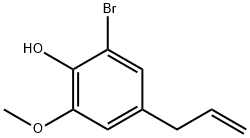 6-BROMO-4-ALLYL-2-METHOXYPHENOL Structural