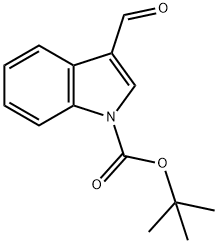 TERT-BUTYL 3-FORMYL-1H-INDOLE-1-CARBOXYLATE Structural