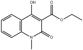 1,2-DIHYDRO-4-HYDROXY-1-METHYL-2-OXO-3-QUINOLINECARBOXYLIC ACID ETHYL ESTER Structural